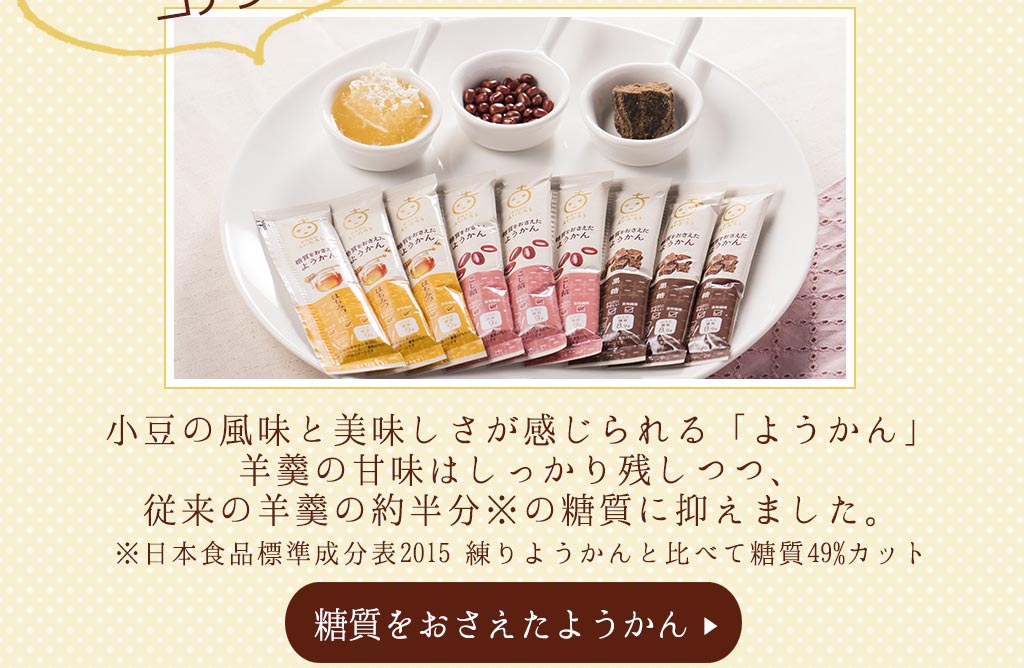 料理2　糖質をおさえたようかん