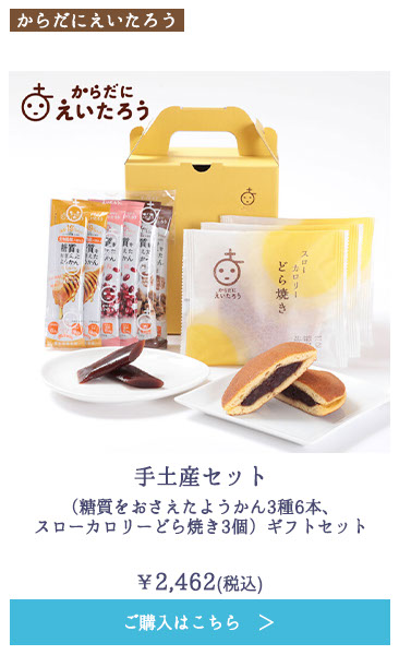 手土産セット（糖質をおさえたようかん3種6本、スローカロリーどら焼き3個） ギフトセット