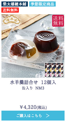水羊羹詰合せ 12個入 缶入り NM3【送料無料】